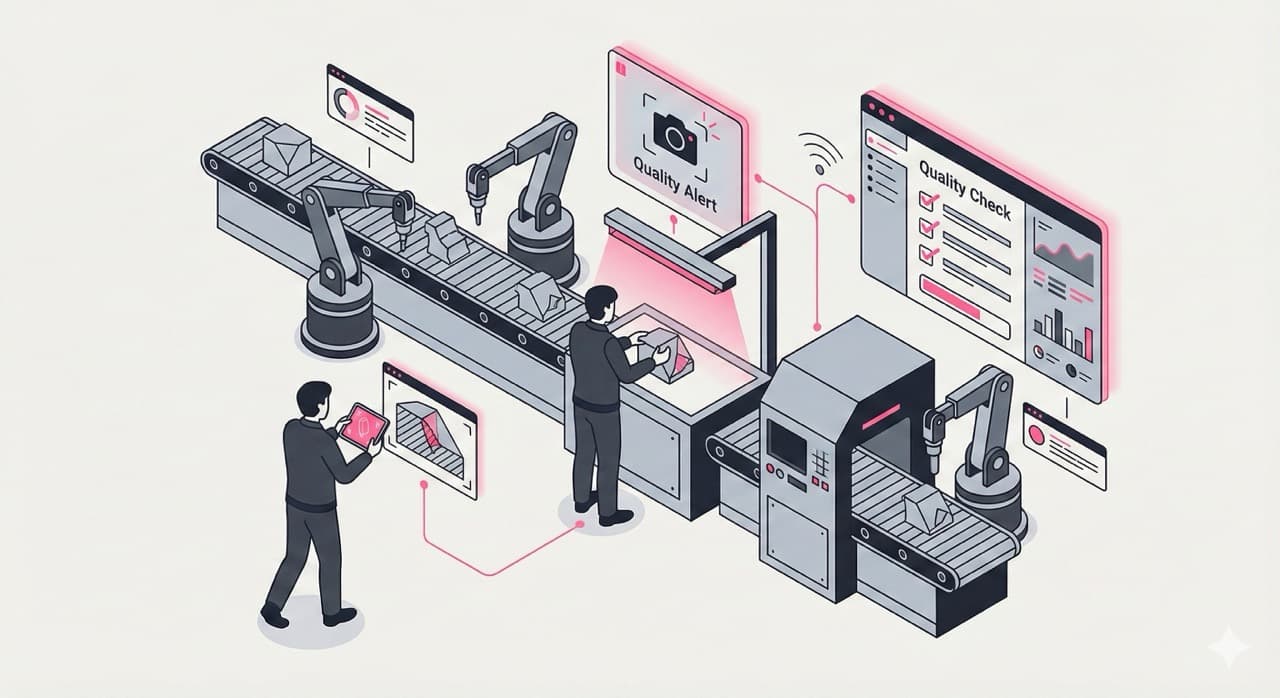 Layered process audit on a digital checklist