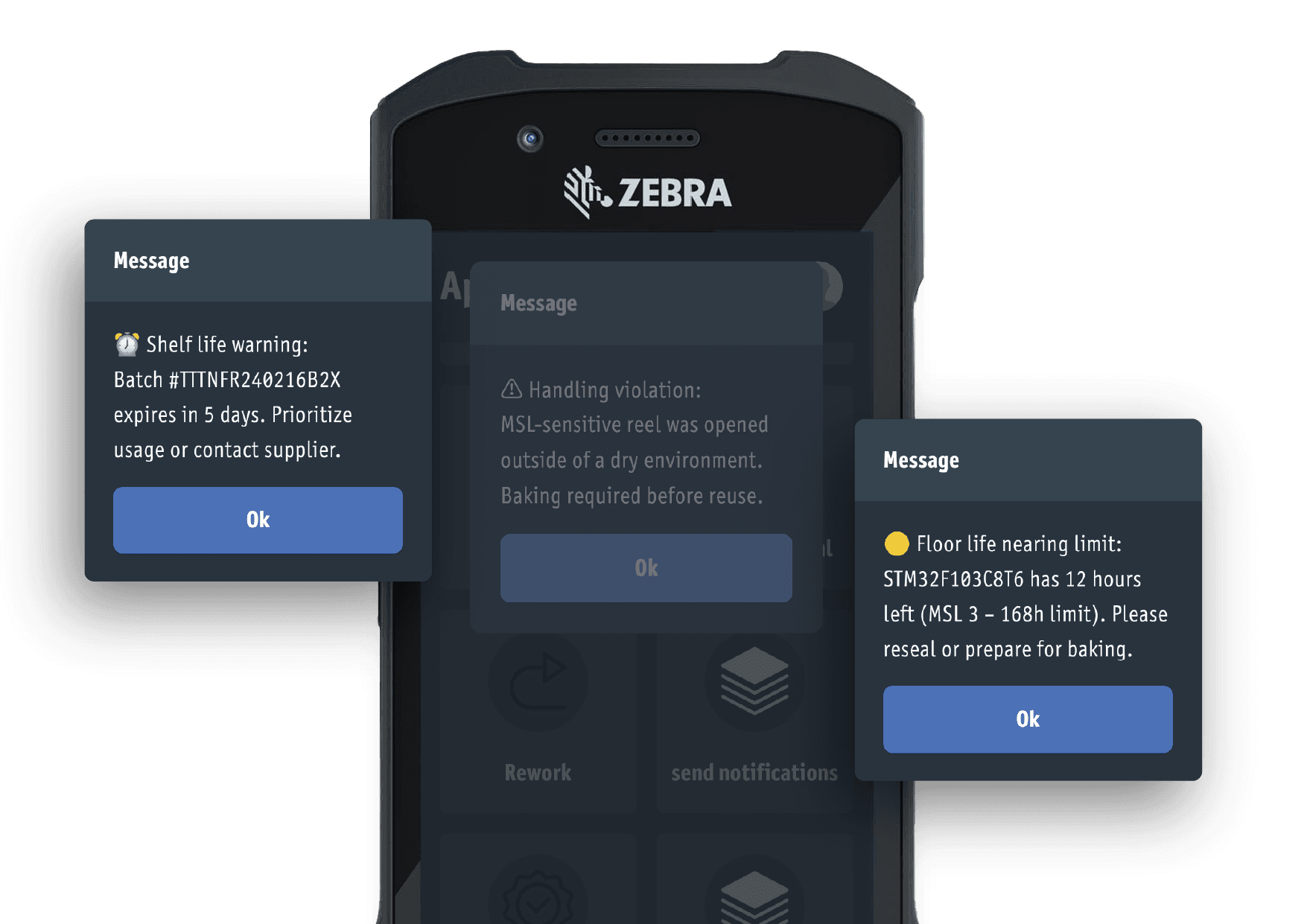 Automated warning messages