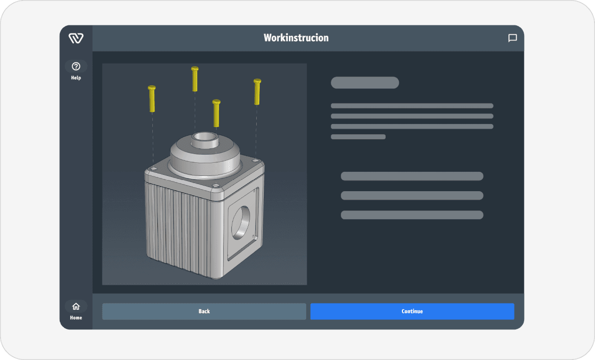 Skill based work instructions