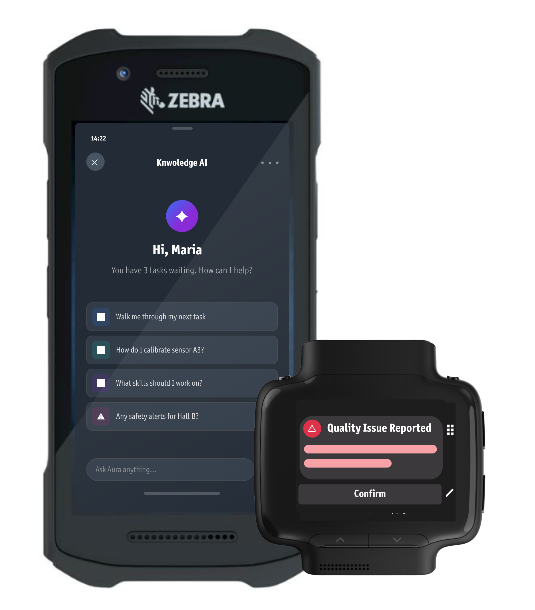 Connected workers using smart devices