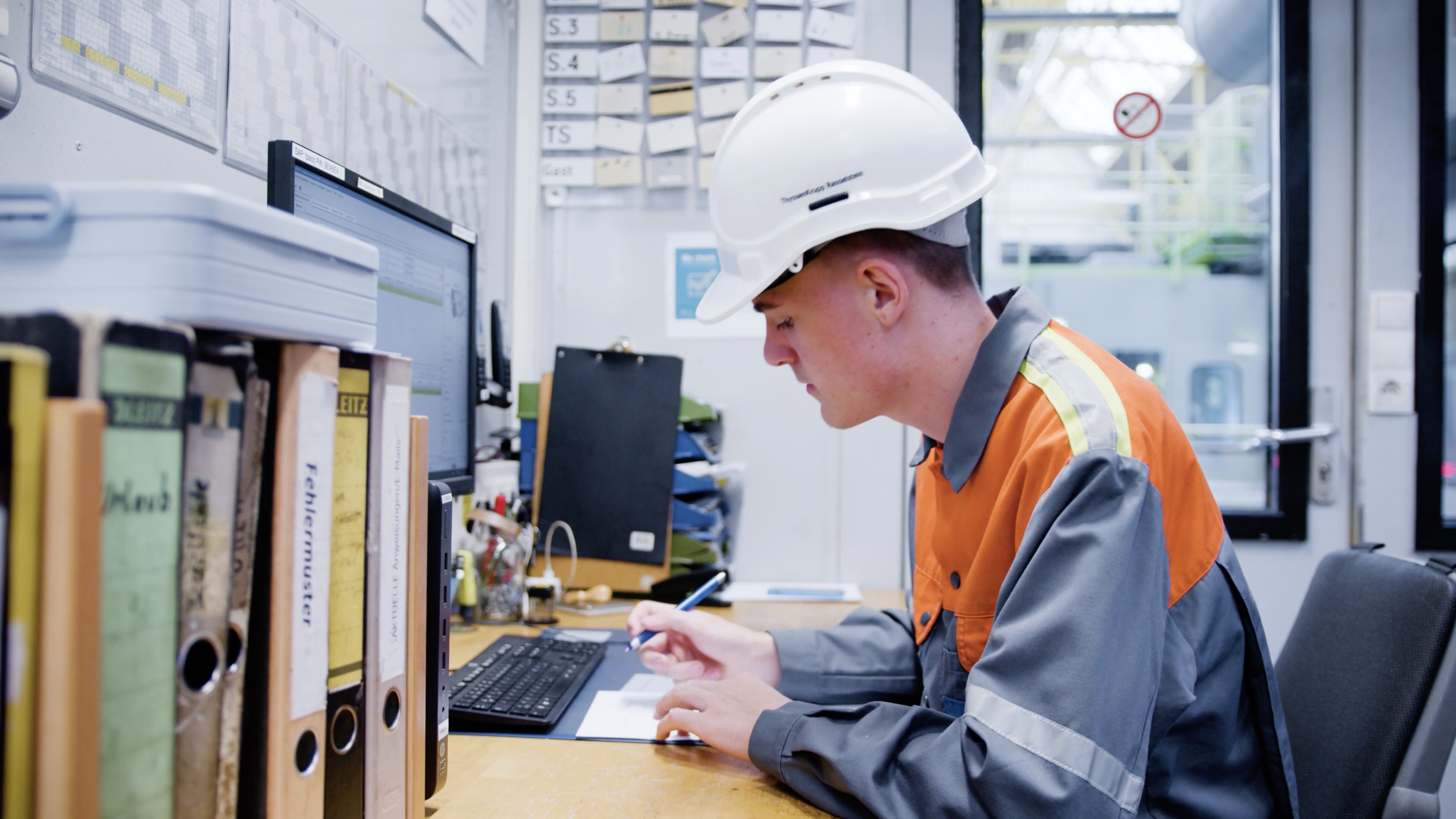 Picture of worker conducting a layered process audit